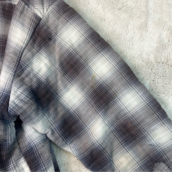 Dickies Quilted Shirt Jacket Shacket Plaid Pearl Snap Mens Size XL - Picture 15 of 16